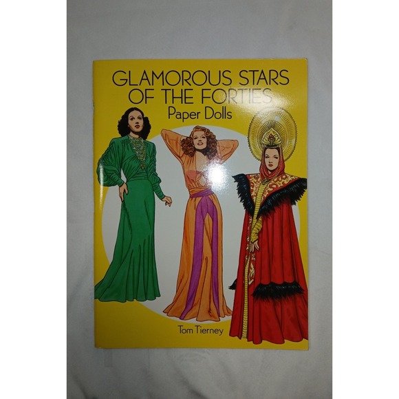 Other - Paper Dolls Glamorous Stars Of‎ The Forties Paperback Tom Tierney